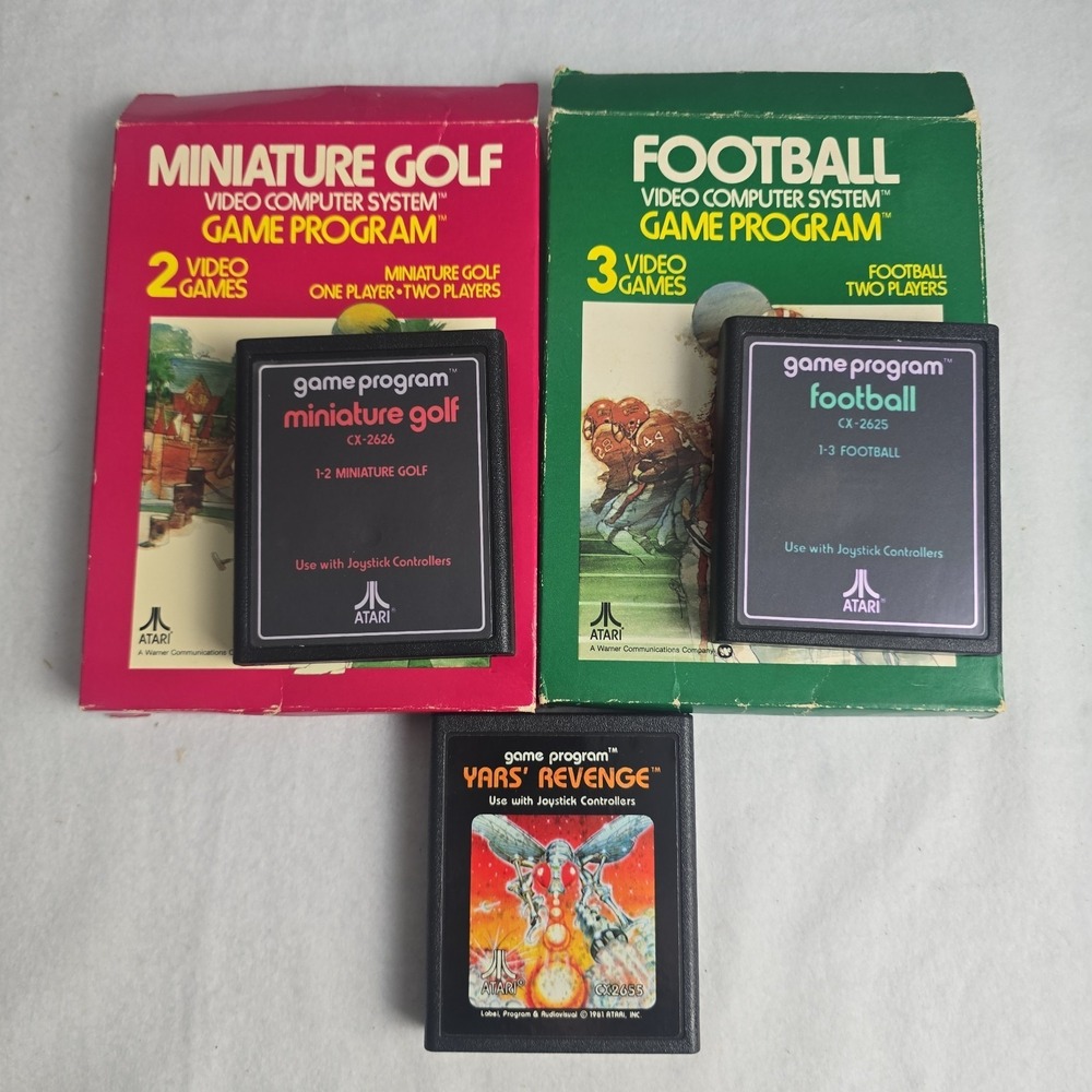 Atari Lot Miniature‎ Golf Football Yars Revenge